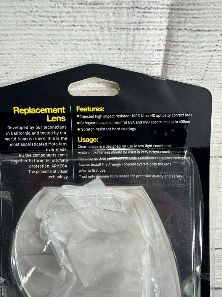Western Powersports - ARMEGA FORECAST REPLACEMENT INJECTED CLEAR LENS WOW