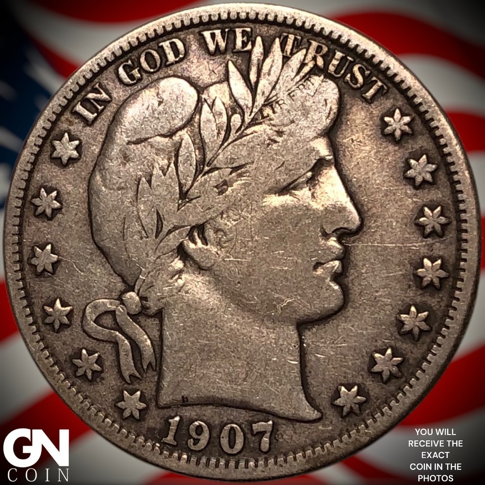 1907 D Barber Half Dollar Y6625