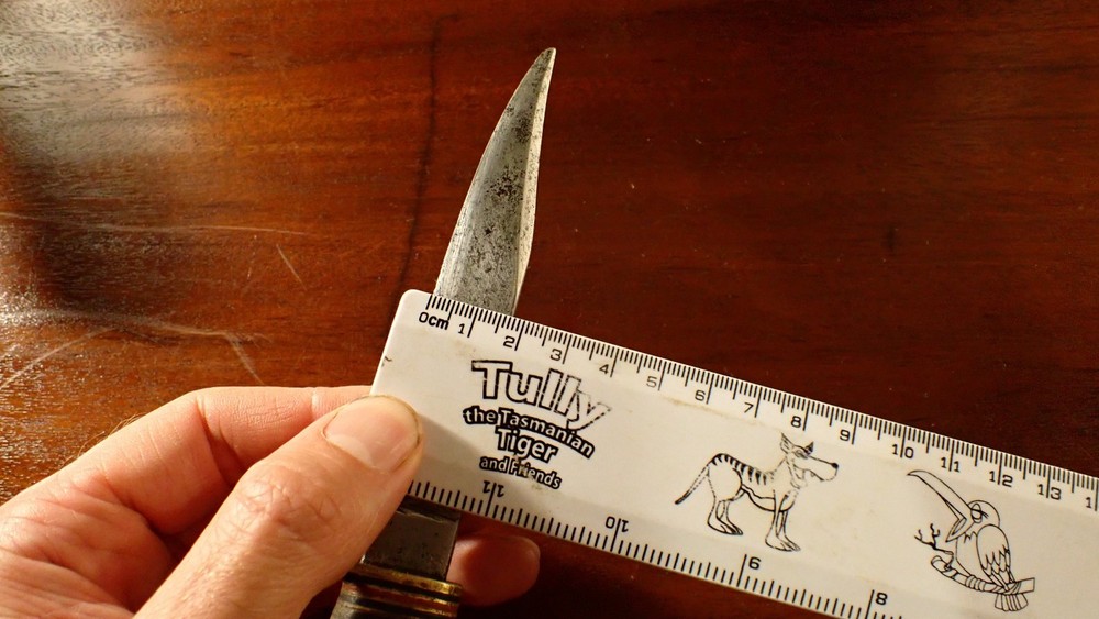 Vintage Antler Handle Fixed Blade Knife