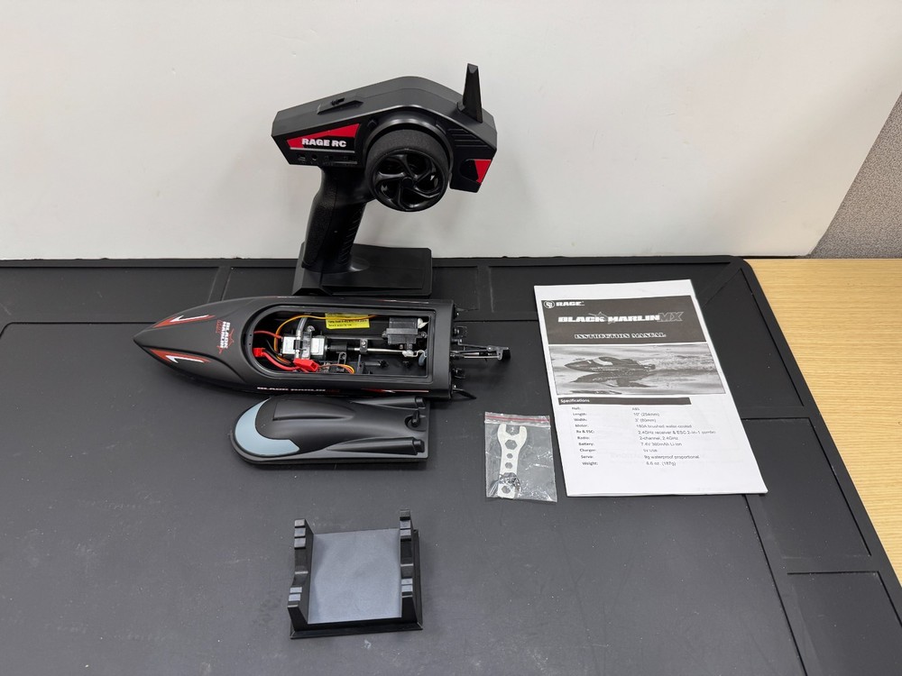 RGRB1130 Rage Black Marlin MX Micro Open box No Battery