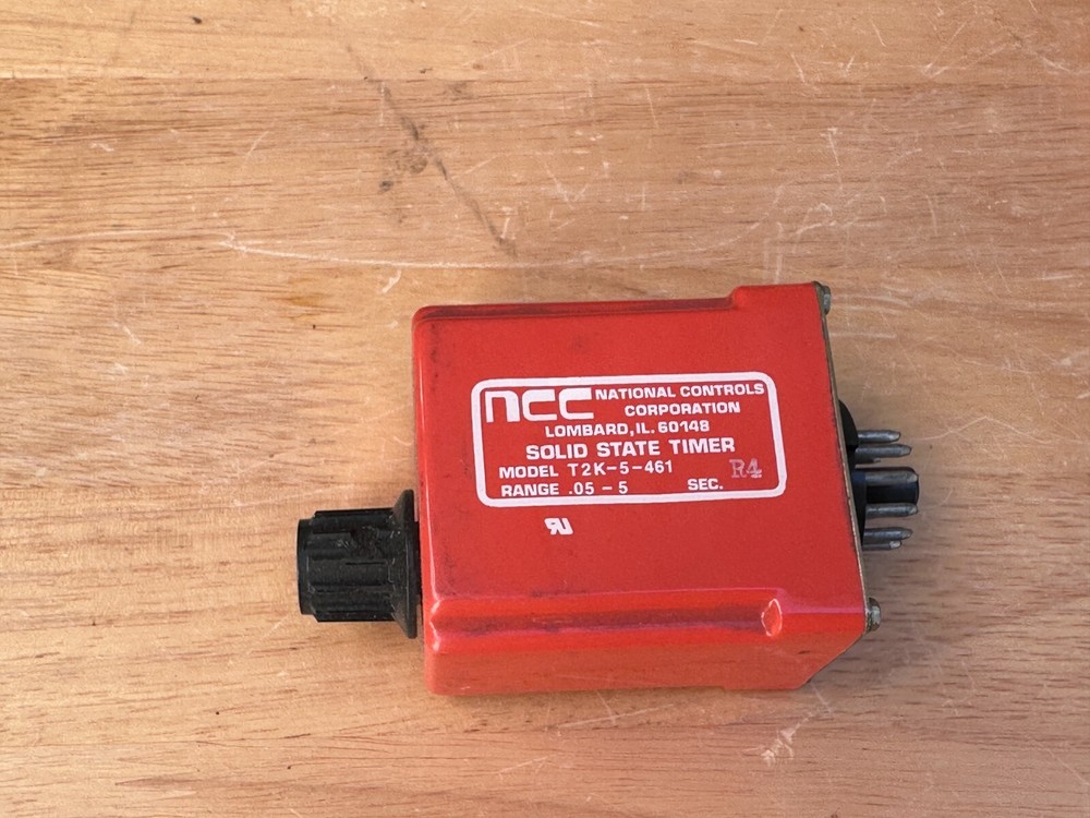 NATIONAL CONTROLS CORP Solid State Timer T2K-5-461 (Range .05 - 5 sec)