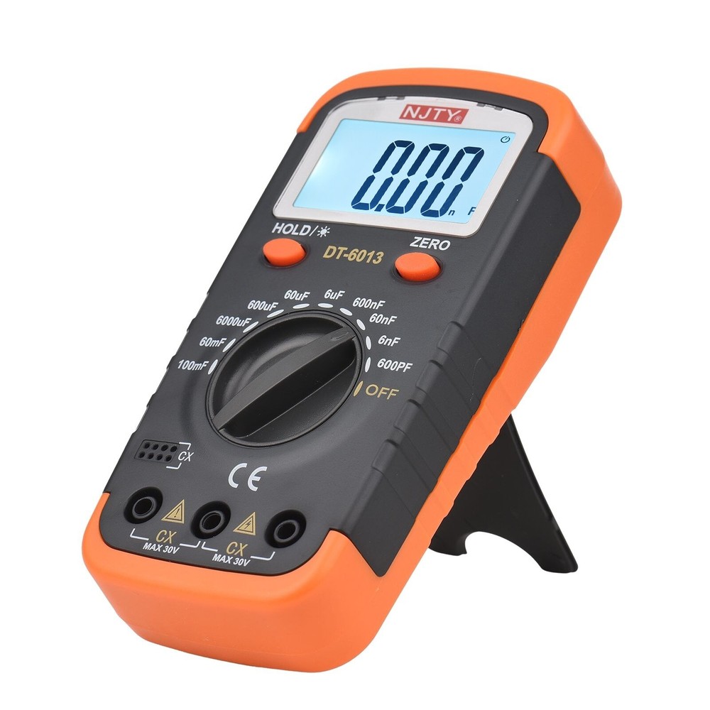 Digital Capacitance Meter with LCD Backlight Display 600pF To 100mF Capacitor