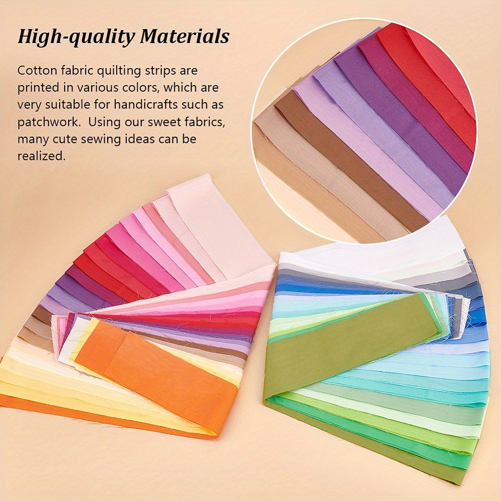 1bag 40 Sheets Cotton Fabrics Craft Supplies Rectangle Mixed