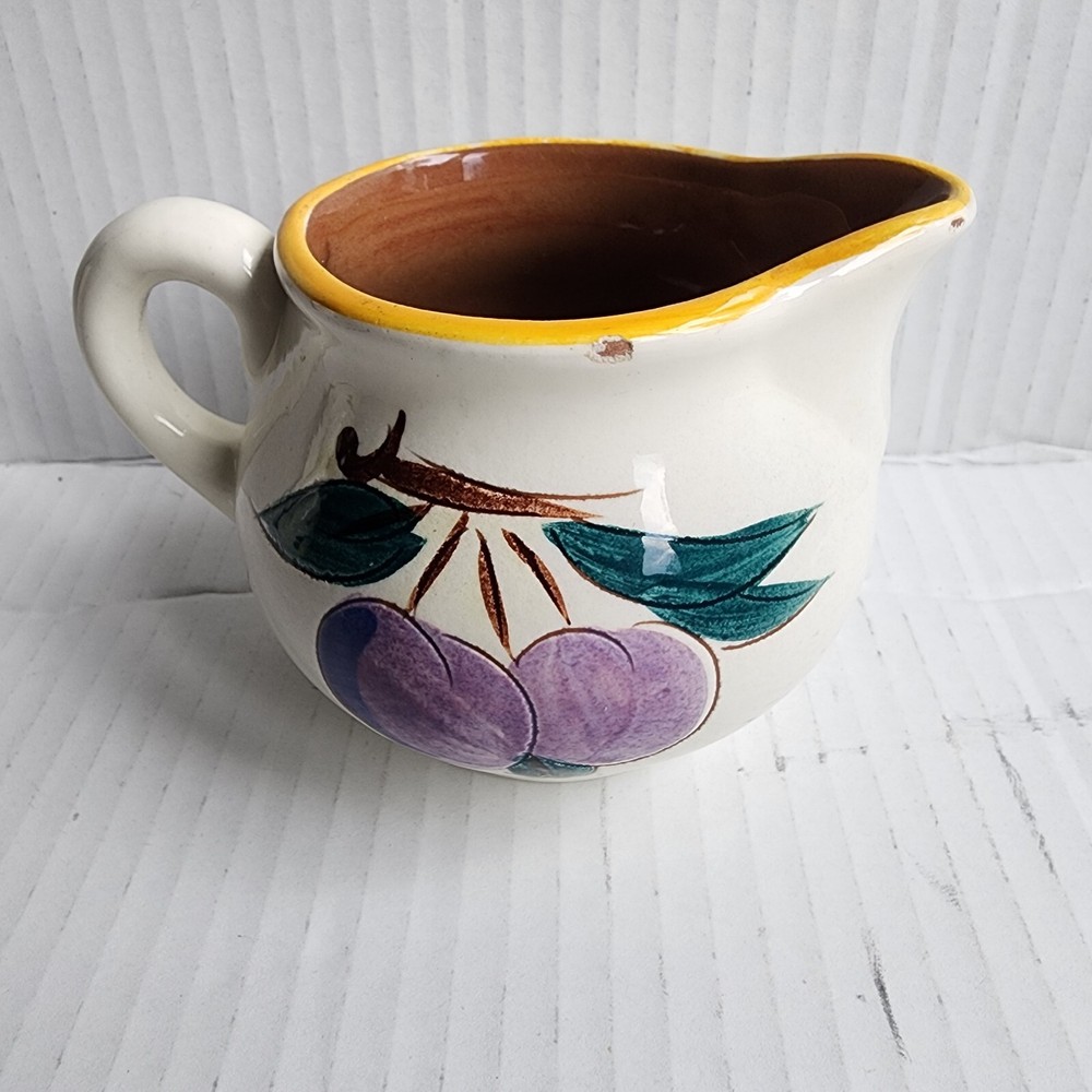 Stangl Fruit Pattern Creamer with Plums
