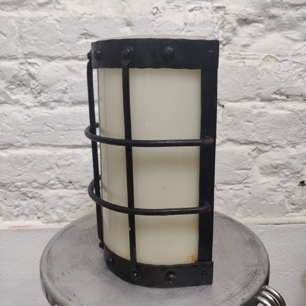 Bulkhead Wall Light Mid 20th Century Bulkhead Dungeon Wall Light Wrought Iron
