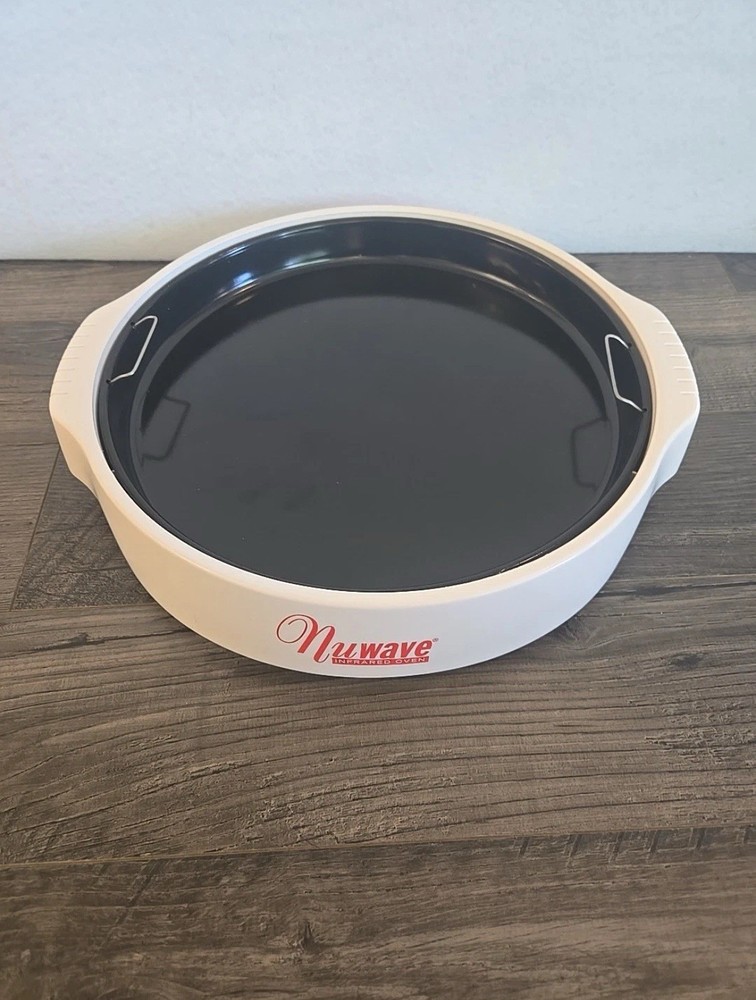 NuWave Pro Infrared Oven Replacement Bottom Base Drip Tray 20201 20204 White EUC