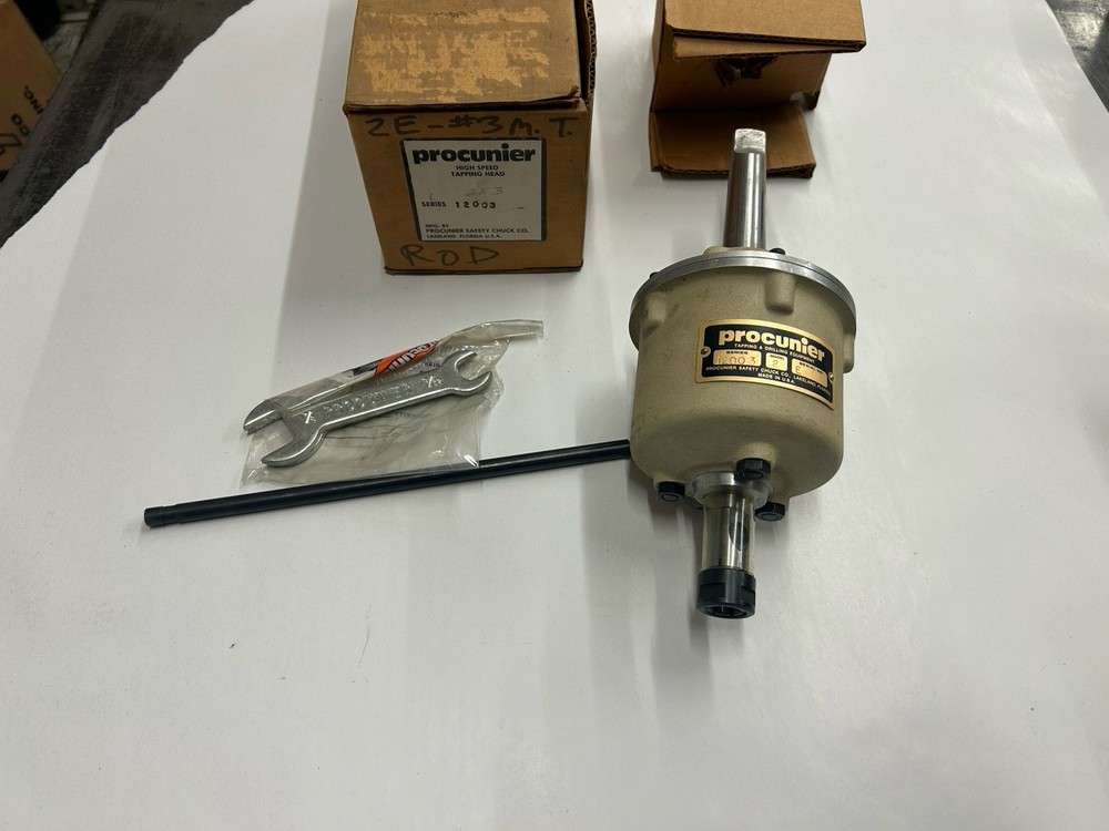 New Procunier 12003 Model 2 Serial E, High Speed Tapping Head #3 MT