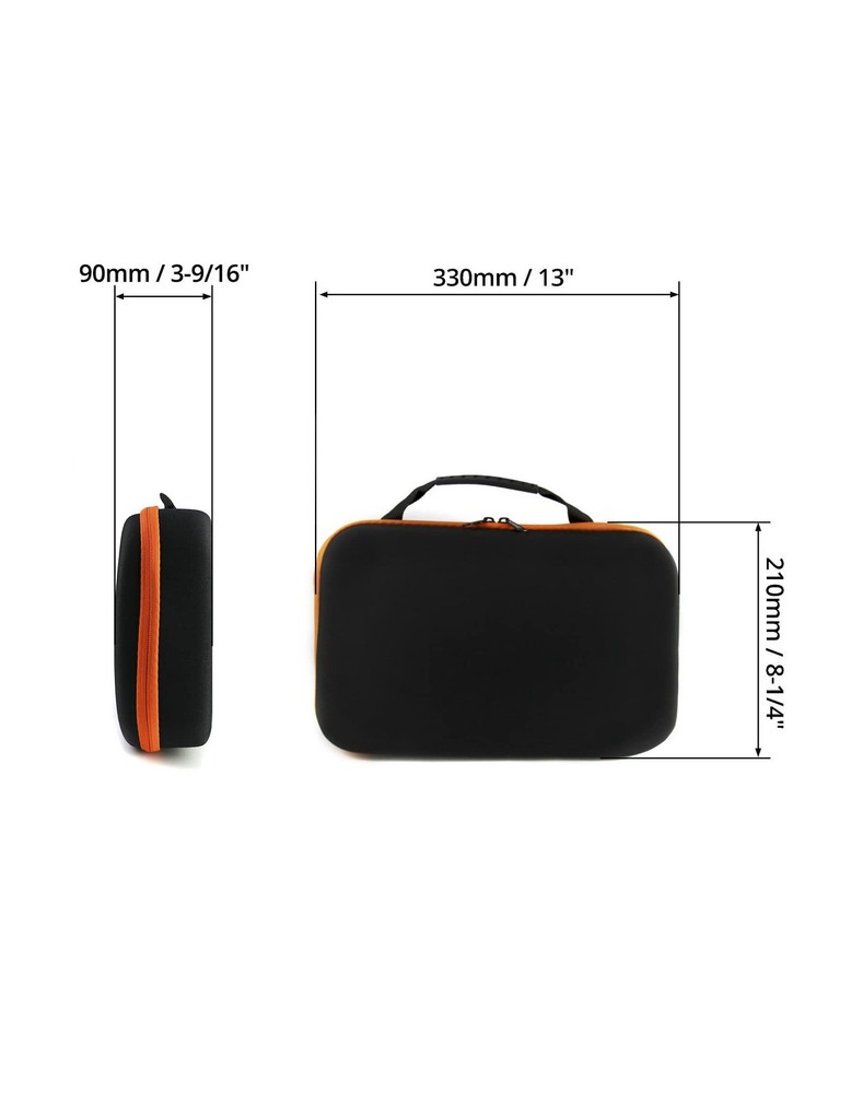 QWORK Compact Tool Storage Case 33×22.5×9cm – Shock‑Resist