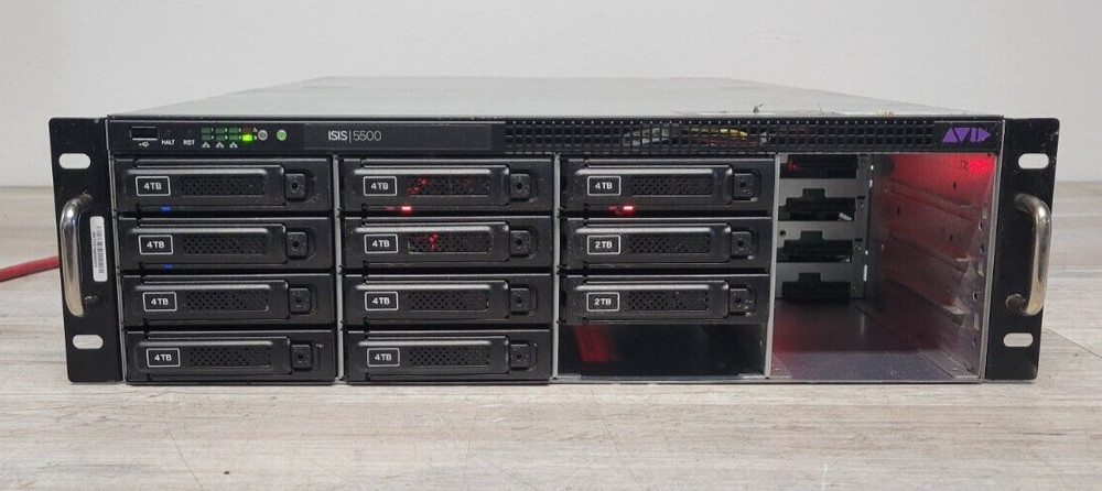 Avid ISIS 5500 with 2TB and 4TB drives