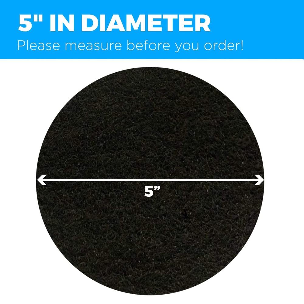 5" 4 Pack Activated Charcoal Compost Bin Filter 5 Inch Activated Charcoal Filter