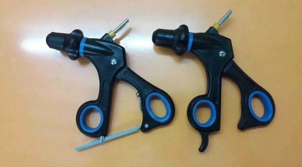 Laparoscopic Grasper Dissector Scissor Handle Insert Forceps 2 Pieces Surgical