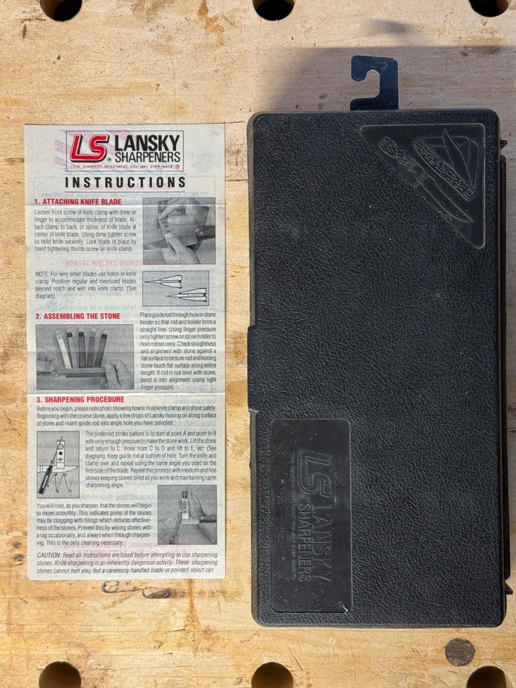 Lansky Deluxe 3-Stone Controlled-Angle Sharpening Kit: complete