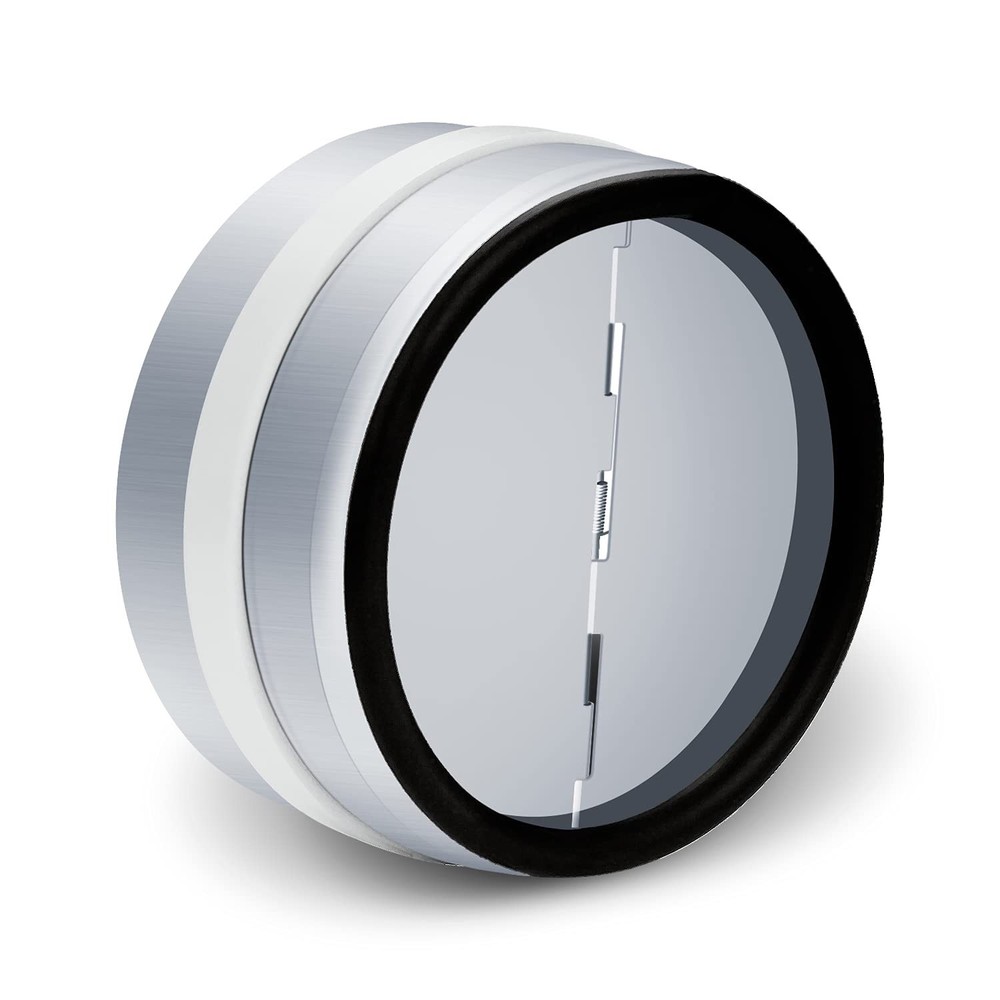 4-Inch Backdraft Damper Shutter Inline Spring Loaded for Dryer Duct