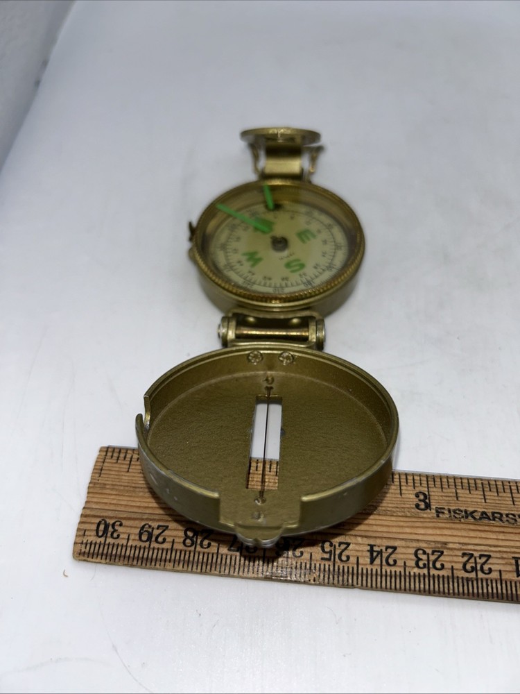 Lenstatic Directional Compass JAPAN Liquid Filled Engineers Compass Vintage