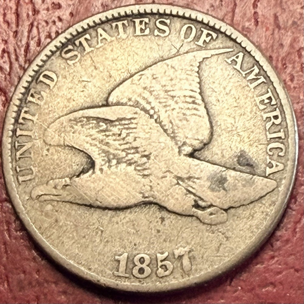 1857 Flying Eagle Cent. Free Shipping