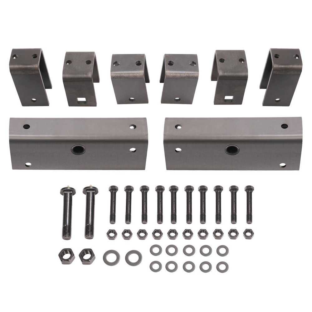 2" Slipper Spring Tandem Axle Hanger Kit w/ 2 Equalizer Bolts For Trailer