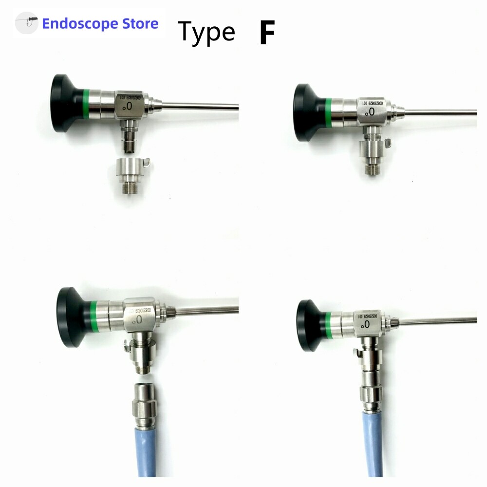 Rigid Endoscope Light Source Optical Fiber Interface Adapter Convert Connector
