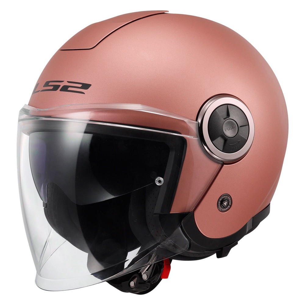 LS2 OF620 Classy Helmet Solid Matte Gold Pink