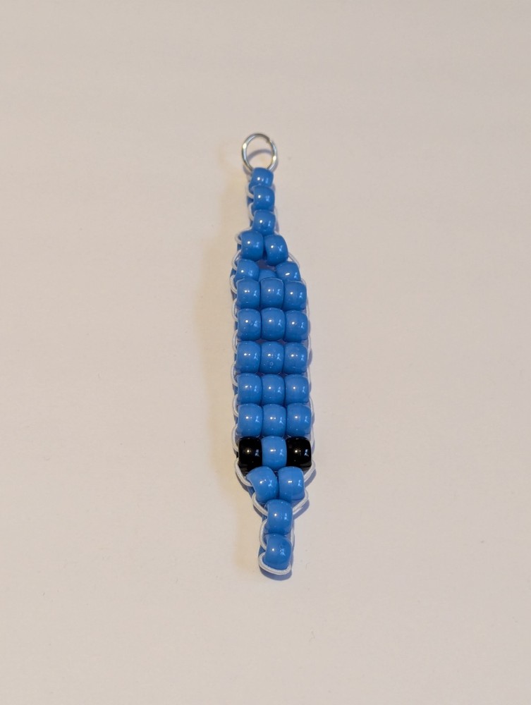 Blue Kandi Worm Key Chain