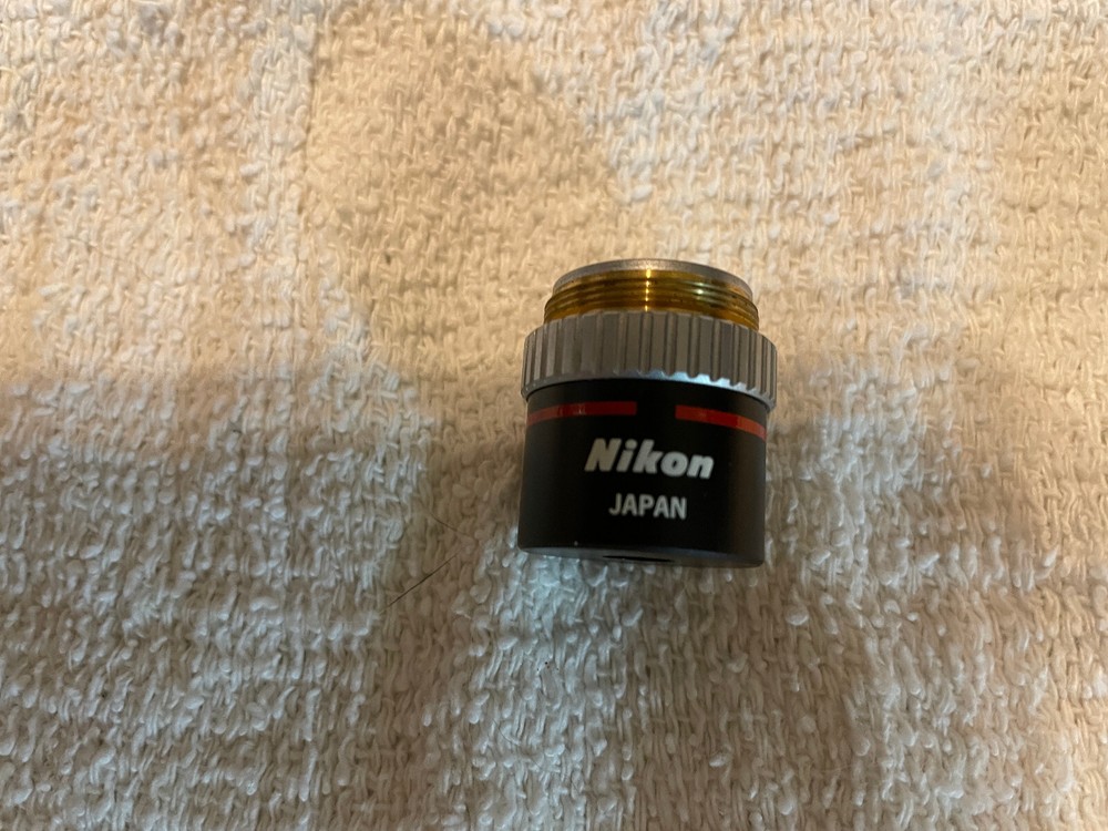 Nikon E 4/0.10 160/- objective For Alphaphot & Optiphot Microscopes Ships Fast