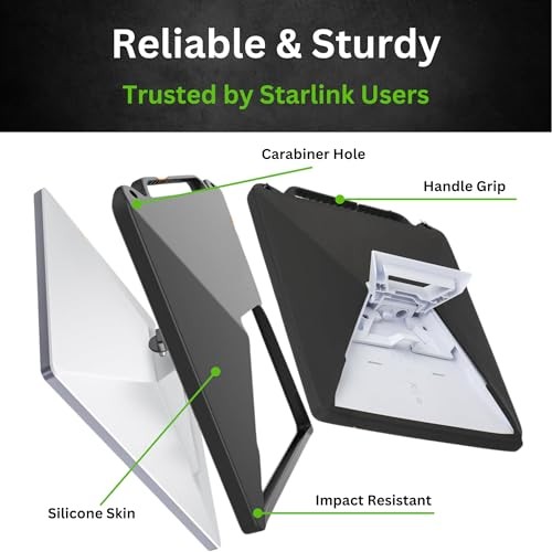 ORBITX Starlink Mini Case, Silicone Protector with Backpack Strap Mount – Black