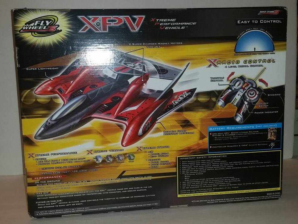 NIB Jakks Pacific XPV Fly Wheels Xtreme Performance RC Plane READ DESCRIPTION