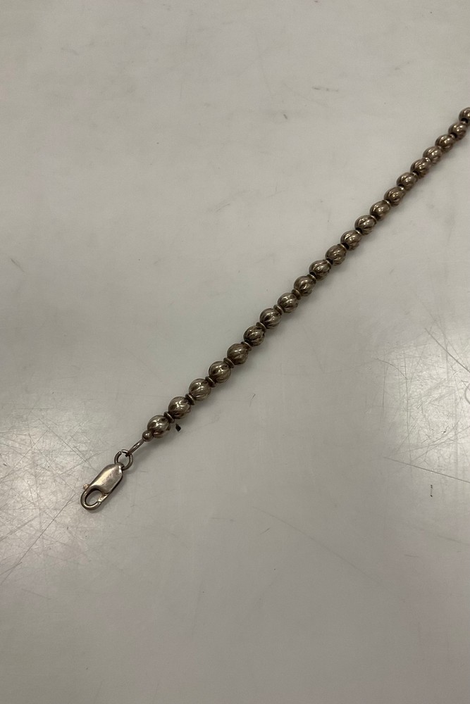 Sterling Silver Bracelet with Silver Beads