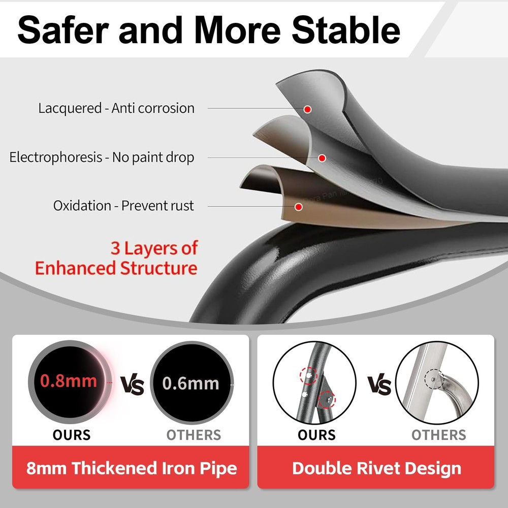 Step Ladder Foldable Folding Stool - for Home Adults Kitchen 4 Stepping Exten...