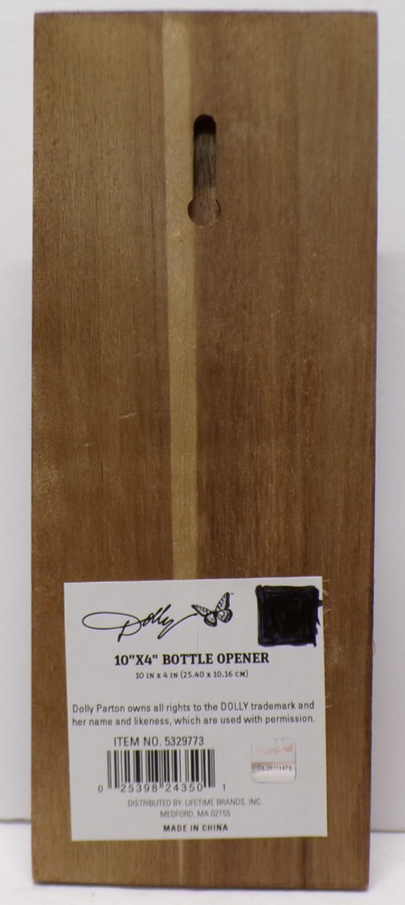 Dolly Parton 10'x4" Bottle Opener