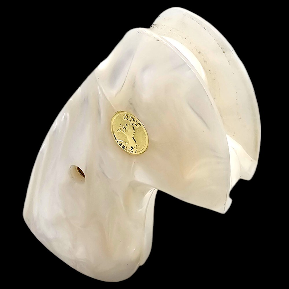 Luxury White Pearl Grips for Colt Python / Anaconda – Models 2019 & Up