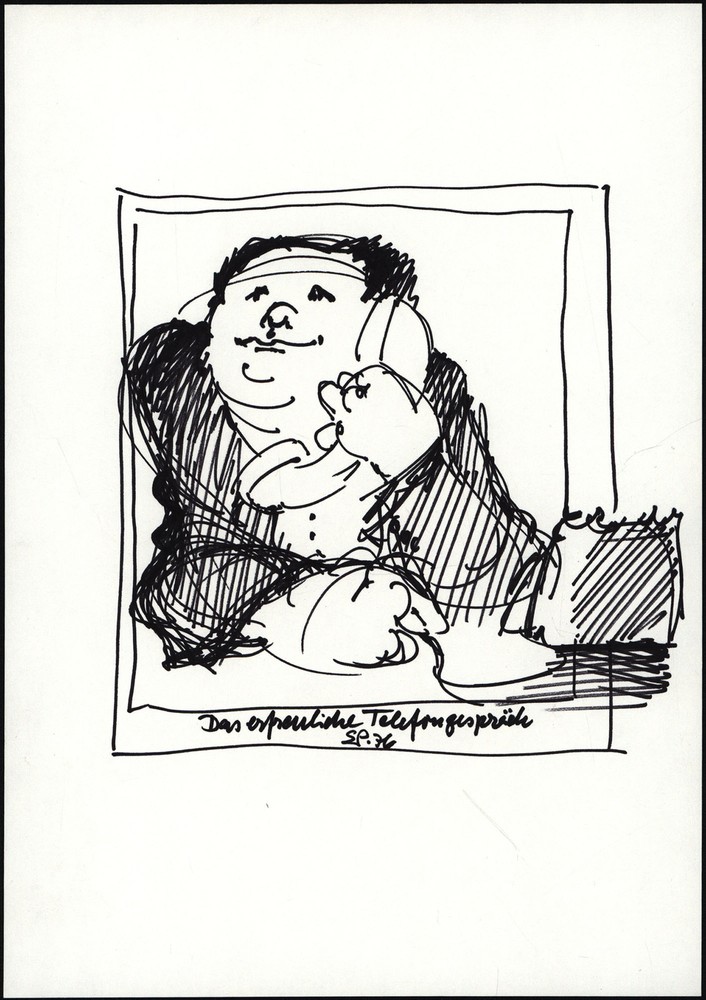 Testing, phone calls. Unique, 5 signed original drawings.