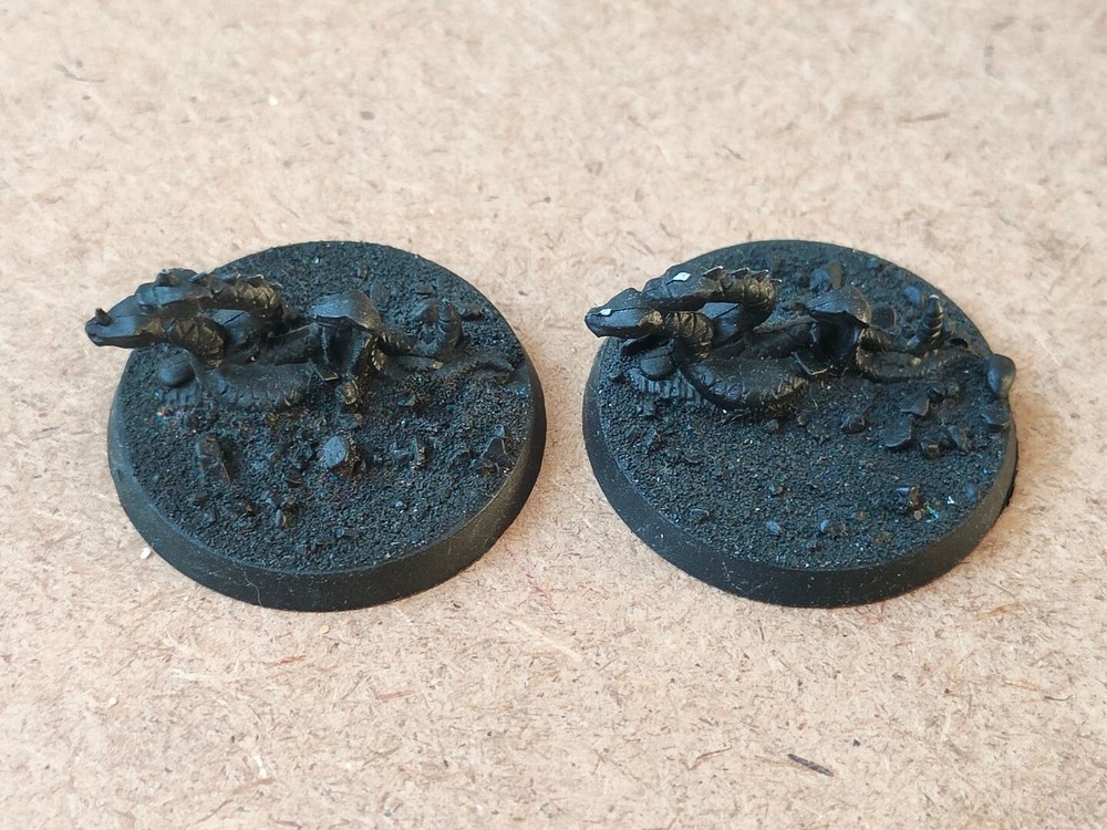 Warhammer AOS Seraphon Saurus Knights Accessories - Snakes x2 Based