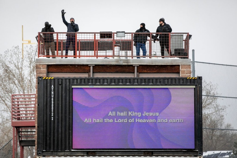 Video Screen Shipping Container