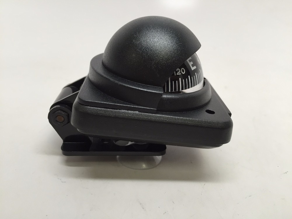 MARINE BOAT BLACK BRACKET & SUCTION CUPS ADJUSTABLE BUILT-IN COMPENSATION SYSTEM