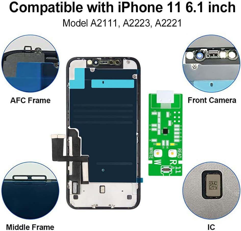 For iPhone 11 LCD Display Touch Screen Replacement Digitizer Assembly True Tone