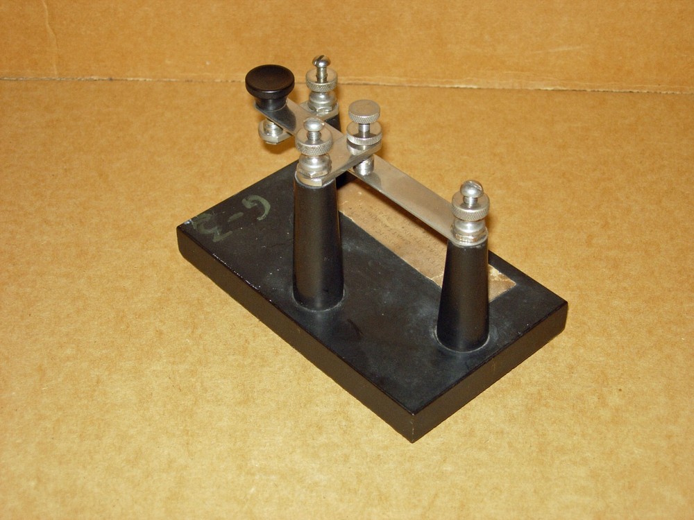 ANTIQUE CENCO LABORATORY STRAP KEY or TAPPER, NICE CONDITION, COMPLETE & WORKING