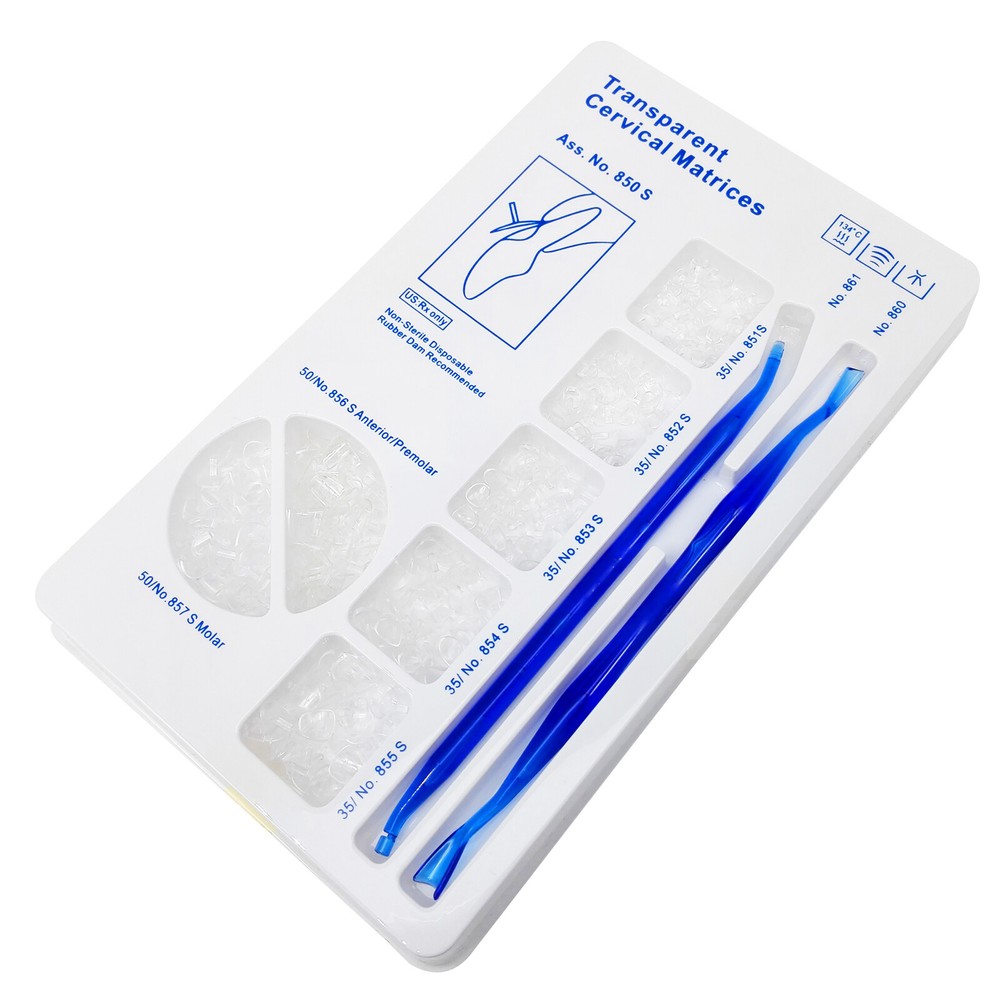 Dental Transparent Cervical Matrices Composite Gingival Retractor Clear Matrix.
