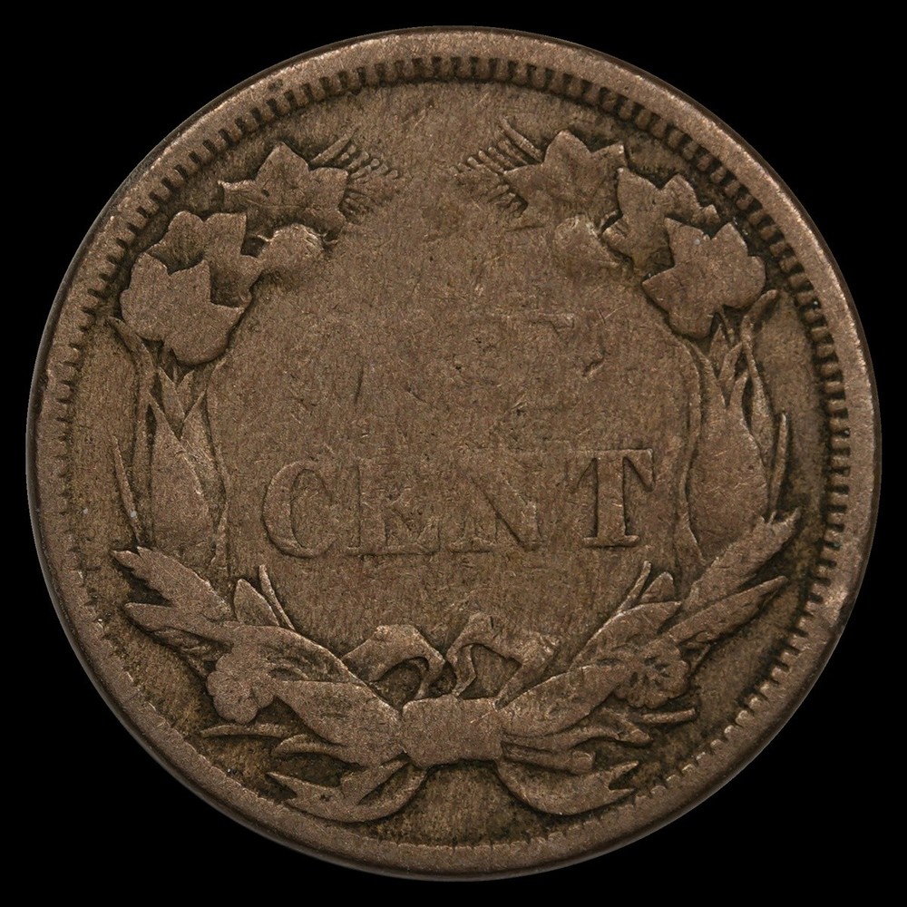 1858 1C Flying Eagle Cent Circulated Coin