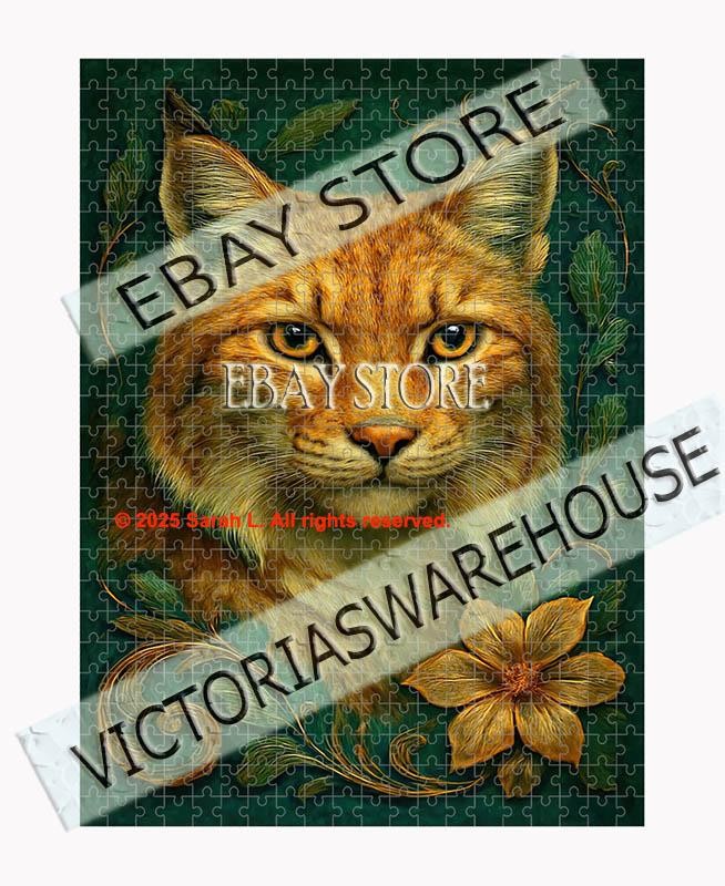 500 piece jigsaw puzzle Lynx forest nature