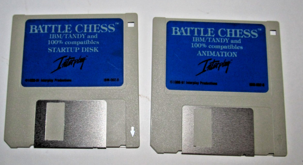Vintage Battle Chess PC Game 3.5"  Interplay (Untested)(GP1)