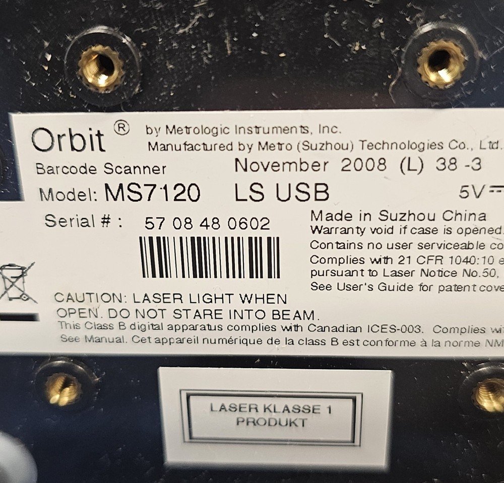 Honeywell MS7120 Scanner