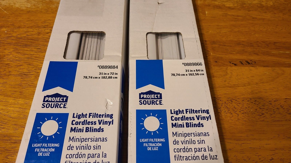 project source 31x64 vinyl mini blinds