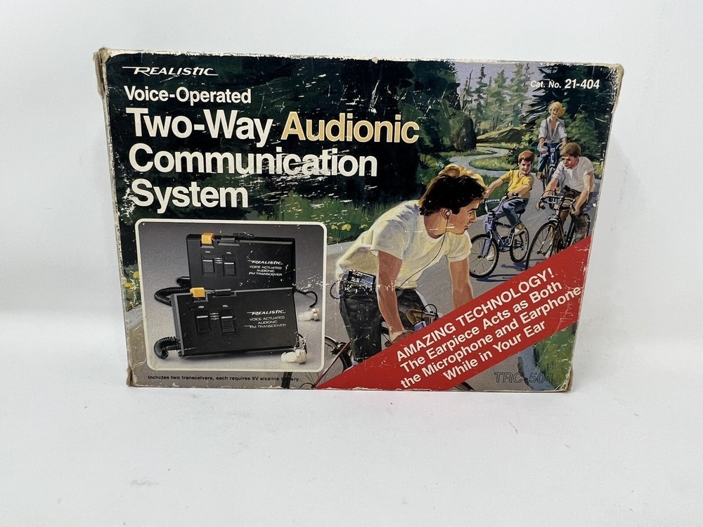 Realistic Voice Operated Two Way Audionic Communication System 21-404 IN BOX