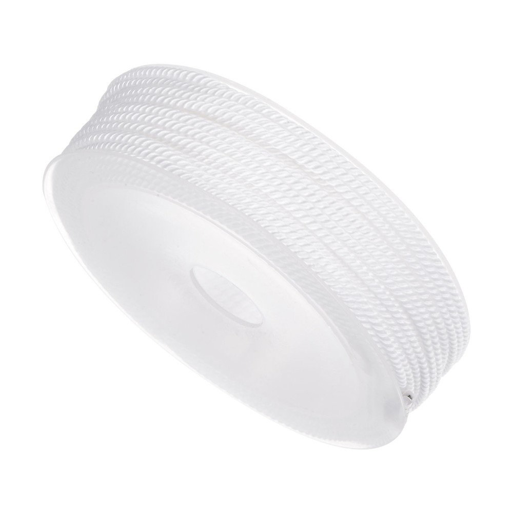 Nylon Thread 2mm 13m String for DIY Craft White  Braided Nylon String