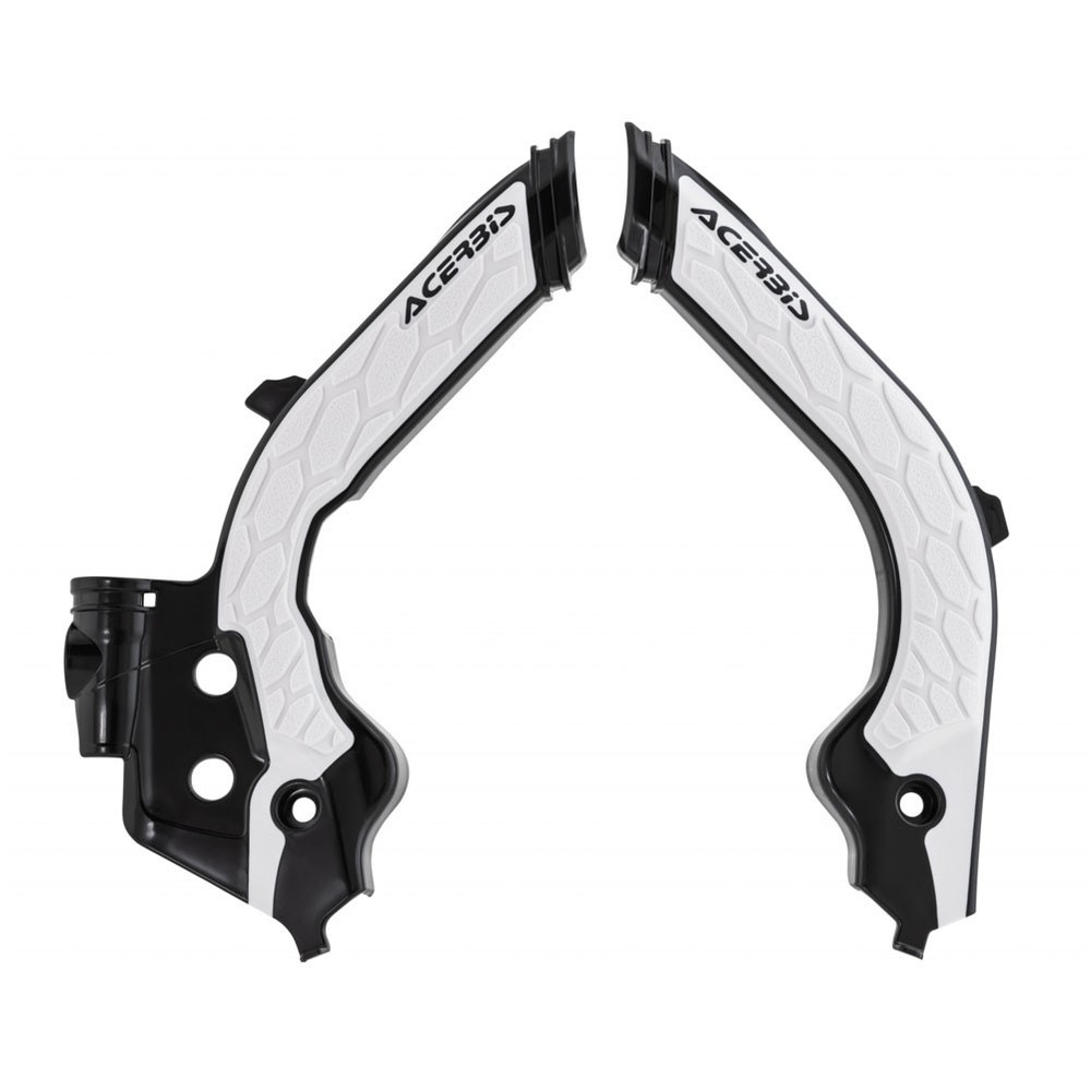 Acerbis X-Grip Frame Guards - Black/White - Plastic