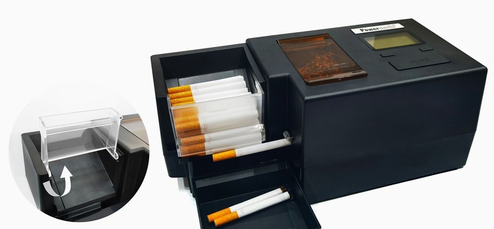 Powermatic 5+ Electric Cigarette Machine w/ Walk-Away Automatic Loading Mode