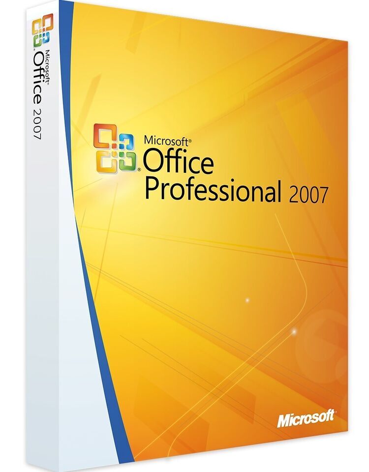 Microsoft Office Professional 2007 Academic Version w/ Product Key License Code