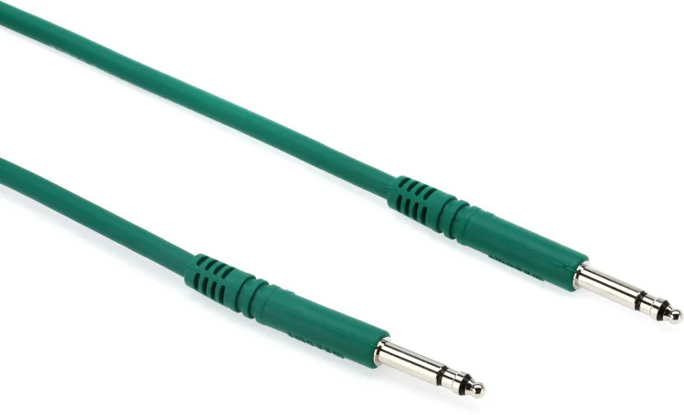 Mogami PJM 1205 Bantam 12" TT Patch Cable - Green