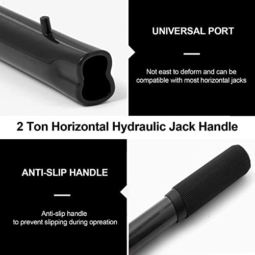 Horizontal Hydraulic Jack Handle 2 Ton, Jack Handle Replacement, with Black