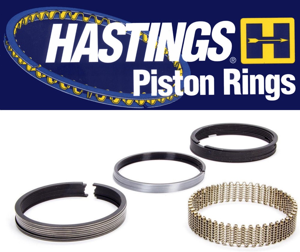 Hastings Piston Ring Set 4396 for STD Bore Engines - Not OVERSIZED